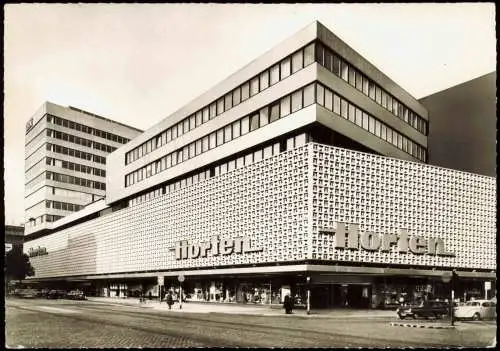 Ansichtskarte Düsseldorf Kaufhaus Horten Fotokarte 1968