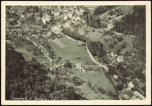 Ansichtskarte Spiegelberg Luftbild Kr. Backnang 1961