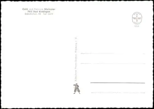 Ansichtskarte Bad Krozingen Café Stiefvater Pension 4 Bild 1964
