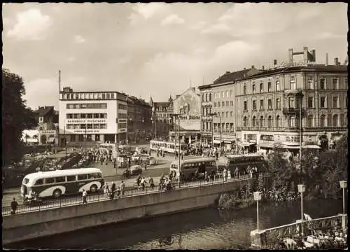 Ansichtskarte Braunschweig Friedrich Wilhelm Platz Verkehr 1965