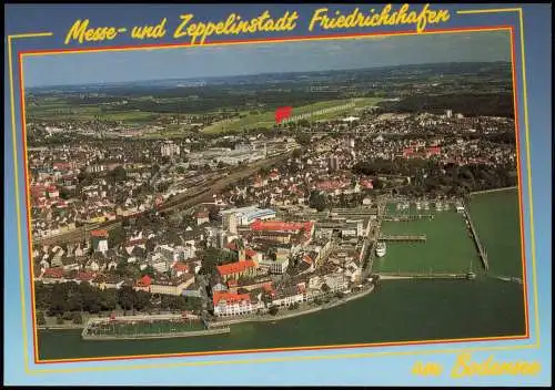 Friedrichshafen Luftbild der Messe- und Zeppelinstadt Friedrichshafen 1997