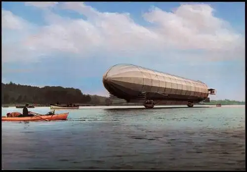 Ansichtskarte  Zeppelin Luftschiff LZ 3 (Z. 1) mit 2 Daimler-Motoren 1970