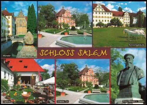 Ansichtskarte Salem Markgräfliches Schloss (Mehrbildkarte) 1999