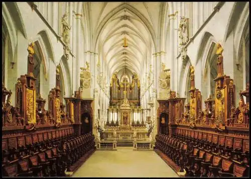 Salem Salem (Bodensee) Münster Chor mit Blick zum Hochaltar und Orgel 1990