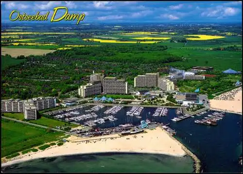Damp-Amt Schlei-Ostsee Ostseebad Damp Bootshafen vom Flugzeug aus 2002