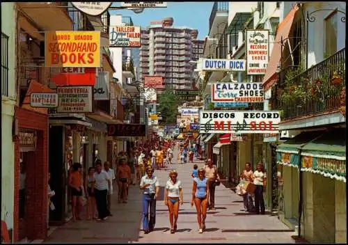 Postales Torremolinos Ortsansicht, Calle San Miguel 1980