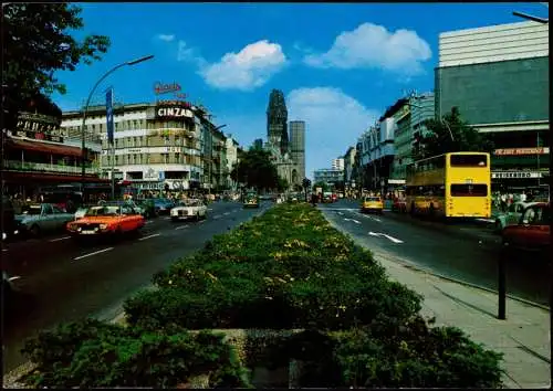 Ansichtskarte Charlottenburg-Berlin Kurfürstendamm, Auto Bus Verkehr 1981