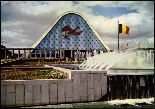 Brüssel Bruxelles EXPOSITION UNIVERSELLE Front of the Main Hall 1958