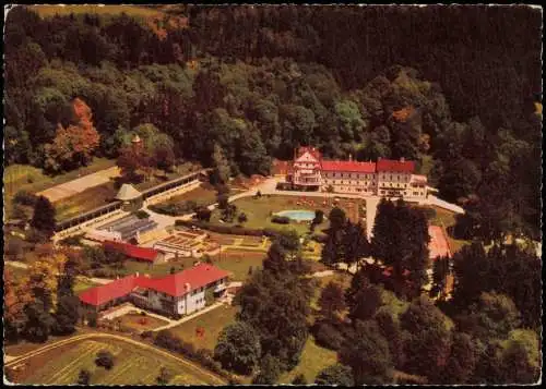 Ansichtskarte Wartenberg (Bayern) Luftbild vom Klinik Sanatorium 1962