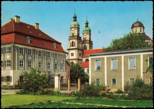 Ansichtskarte Kempten (Allgäu) Zumsteinhaus mit St. Lorenzkirche 1968