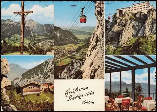 Bad Reichenhall Mehrbildkarte Predigtstuhlbahn Bad Reichenhall 1969