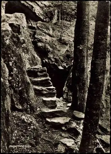 .Bayern Räuber-Heigl-Höhle auf dem Kaitersberg (Bayerischer Wald) 1970