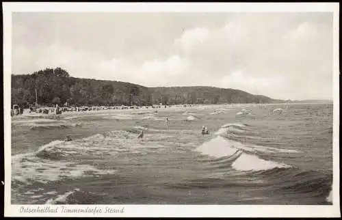 Ansichtskarte Timmendorfer Strand Strandpartie 1954