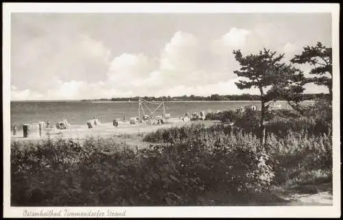 Ansichtskarte Timmendorfer Strand Strand - Strandkörbe 1954