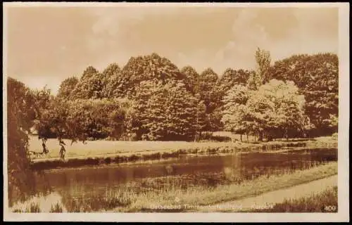 Ansichtskarte Timmendorfer Strand Stadtpark 1952