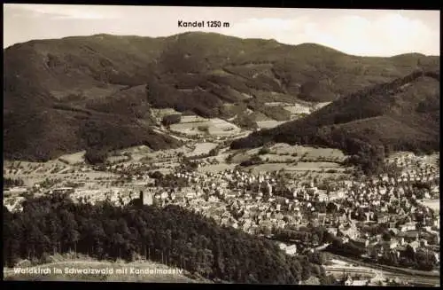 Ansichtskarte Waldkirch (Schwarzwald Breisgau) Luftbild 1961