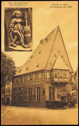 Ansichtskarte Goslar Hotel Brusttuch ,,Die Butterhanne" 2 Bild 1913