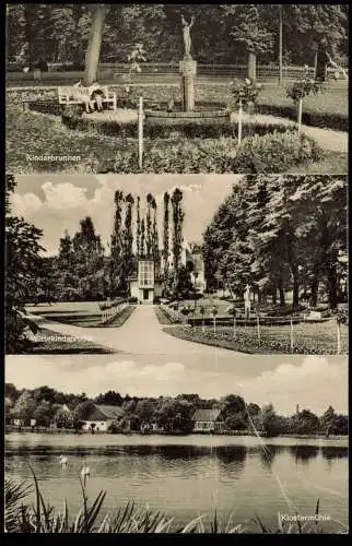 Ansichtskarte Bad Oeynhausen Kinderbrunnen Wittekindsprudel Klostermühle 1954