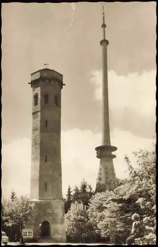 Ansichtskarte Donnersberg Fernsehturm Ludwigsturm Waldhaus 1964