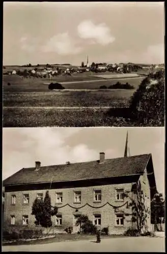 Ansichtskarte .Bayern 2 Bild Stadt, Backsteinhaus 1961