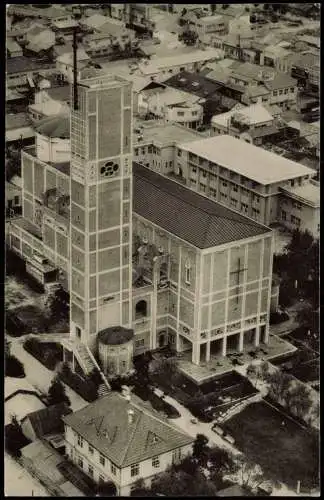 Postcard Hiroshima 広島市 Luftbild Kirche Nippon Japan 1963
