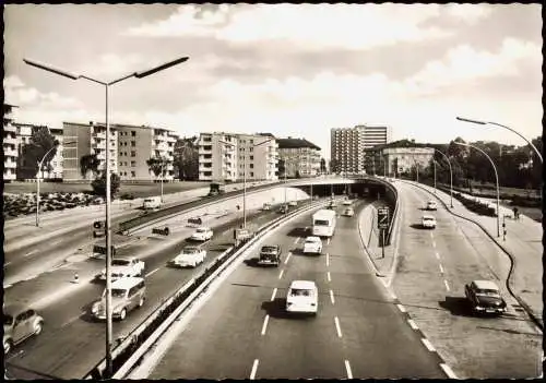 Ansichtskarte Berlin Stadtautobahn 1966