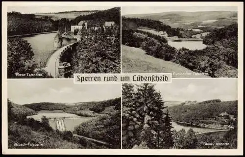 Ansichtskarte Meinerzhagen Sperren rund um Lüdenscheid 4 Bild 1965
