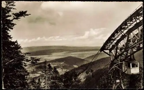 Ansichtskarte Freiburg im Breisgau Schwebebahn-Bergstation 1956