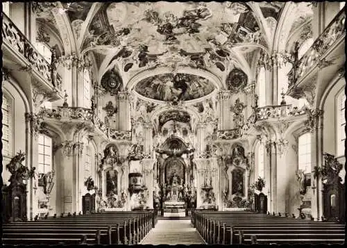 Birnau Uhldingen Mühlhofen Kloster Birnau Wallfahrtskirche (Inneres) 1964