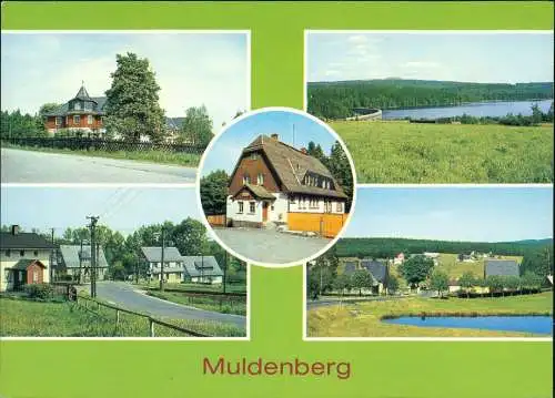 Muldenberg-Grünbach (Vogtland) Gästehaus, Blick zur Talsperre, Gasthof  1988