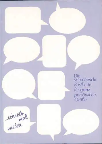 Ansichtskarte  Reklame & Werbung - Deutsche Post ...schreib mal wieder 1999