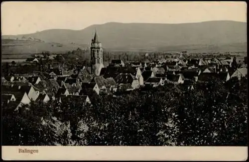 Ansichtskarte Balingen Panorama-Ansicht 1906