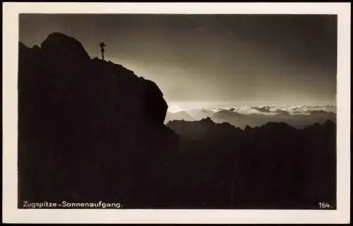 Grainau Zugspitze - Wettersteingebirge, Stimmungsbild Sonnenaufgang 1930