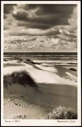 Ansichtskarte Juist Stimmungsbild Dünen u. Meer 1964