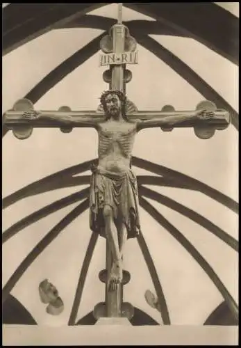 Brandenburg an der Havel Der Dom Spätgotischer Triumph-Kruzifixus 1968