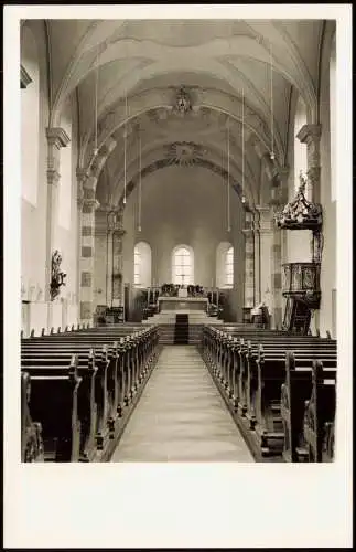 Ansichtskarte Westend Neuenberg-Fulda St. Andreas Kirche Kanzel Altar 1968