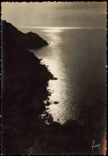 .Frankreich Stimmungsbild Korsika GOLFE de PORTO (Corse) Crépuscule 1965