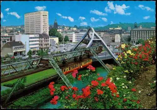 Ansichtskarte Wuppertal Stadtmitte - Schwebebahn 1983