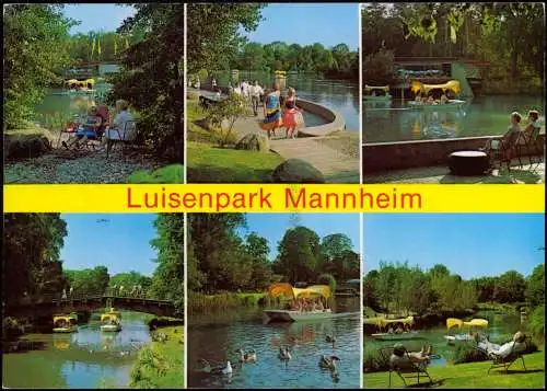 Ansichtskarte Mannheim Mehrbild Luisenpark 1996