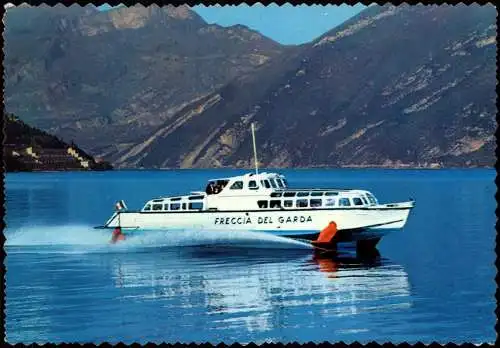 Cartoline Riva del Garda Lago di Garda / Gardasee Motorboot 1972