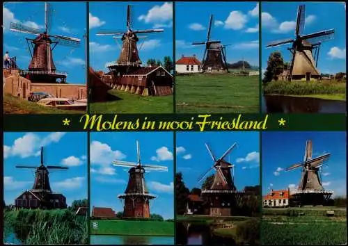 Postkaart .Niederlande Niederlande Windmühlen Windmill MB Friesland 1988