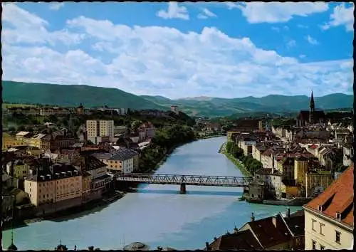 Ansichtskarte Steyr (Oberösterreich) Blick über die Stadt 1972