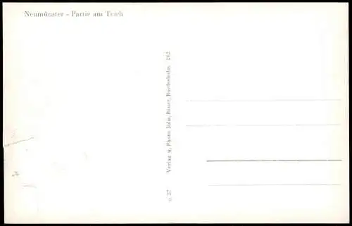 Ansichtskarte Neumünster Partie am Teich 1954