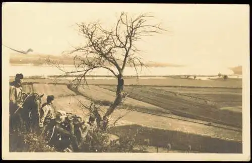 Ansichtskarte  Fotokarte Militaria WK1 Patrouille Fotokarte 1915