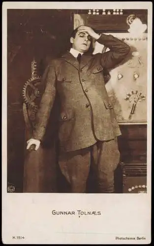 Ansichtskarte  Film/Fernsehen/Theater - Schauspieler GUNNAR TOLNÆS 1932