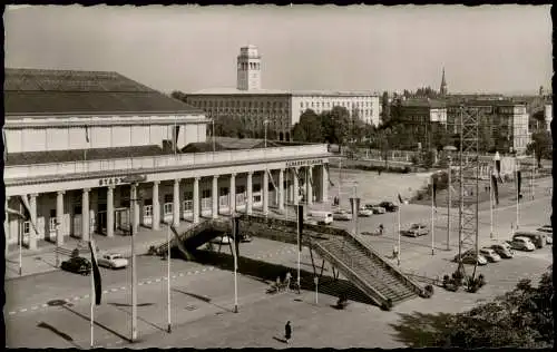 Ansichtskarte Karlsruhe Festplatz 1962
