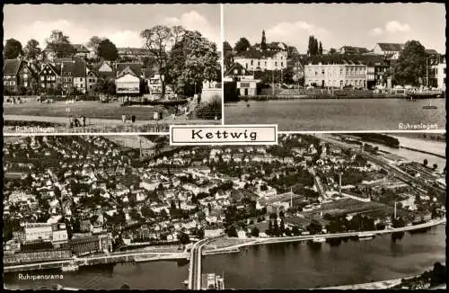 Ansichtskarte Kettwig-Essen (Ruhr) 3 Bild: Luftbild, Ruhranlagen 1964