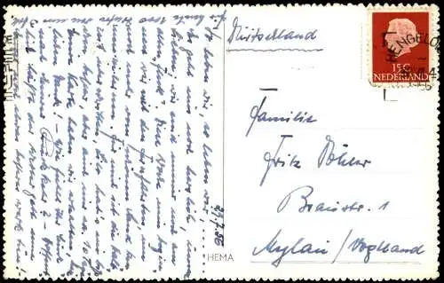 Postkaart Hengelo Tuindorp - Straßenpartie 1966