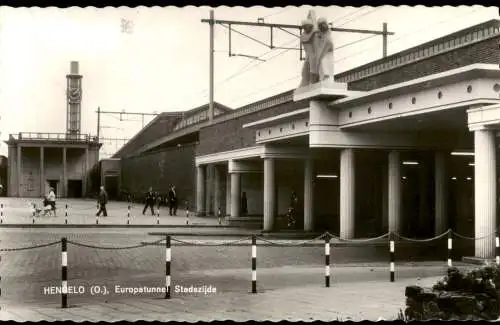 Postkaart Hengelo Europatunnel Stadszijde 1966