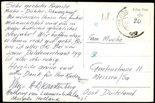 Postkaart Hengelo Enschedesestraat met St. Lambertuskerk 1963